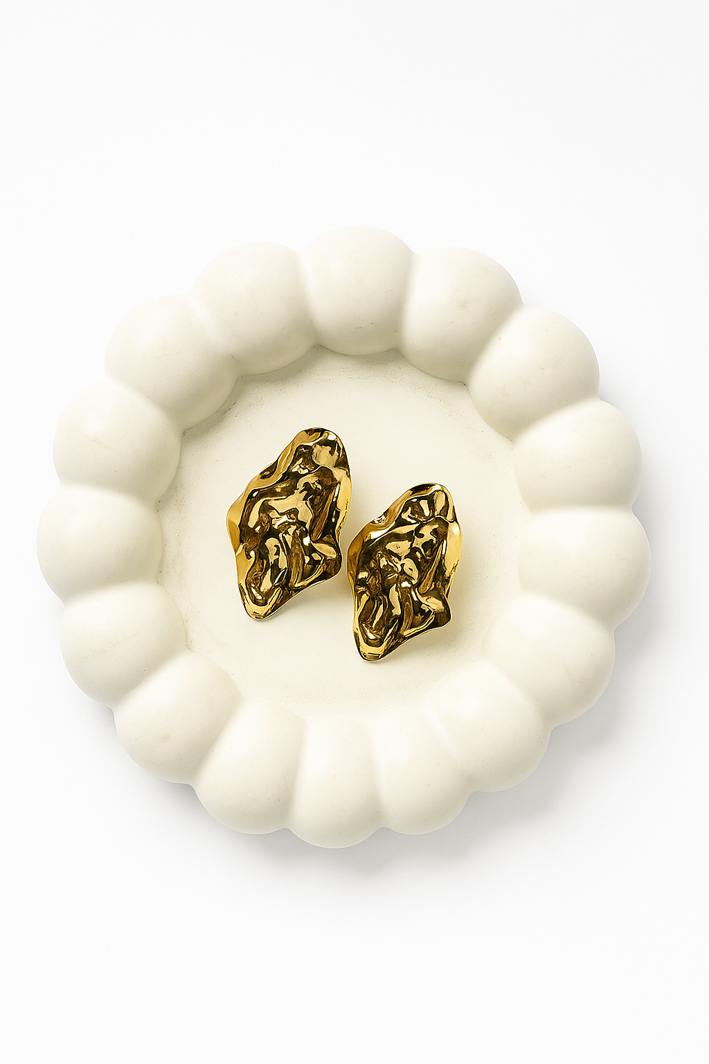 Anaira Gold Studds Earrings