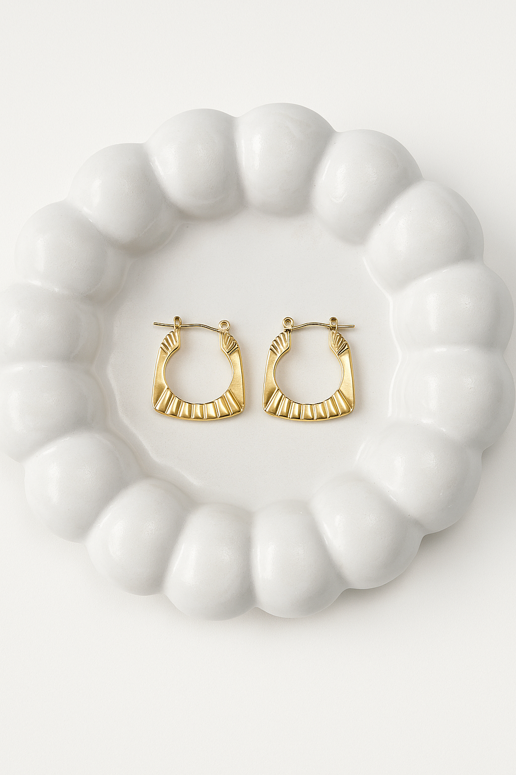 Aira Gold Hoops Earrings