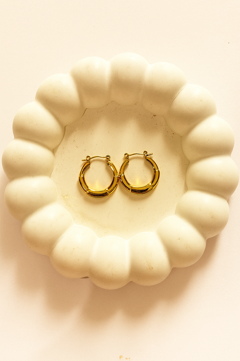 Nyra Gold Hoops Earrings
