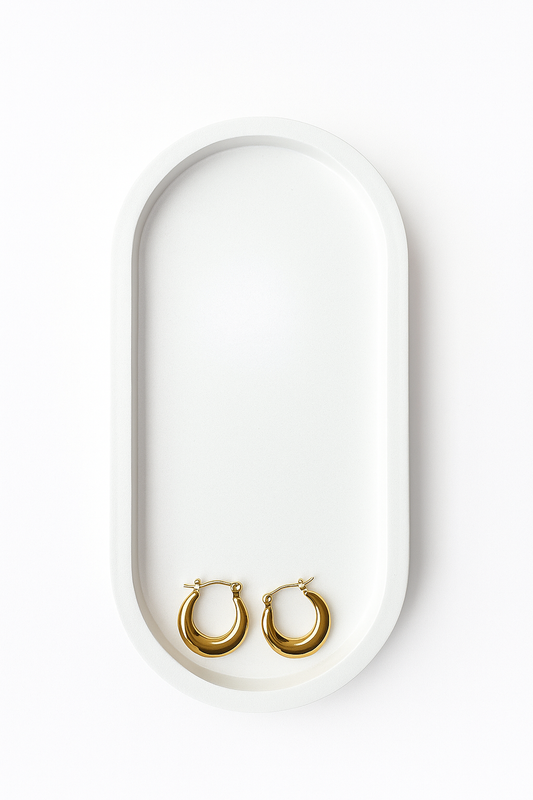 Arwa Gold Hoops Earrings