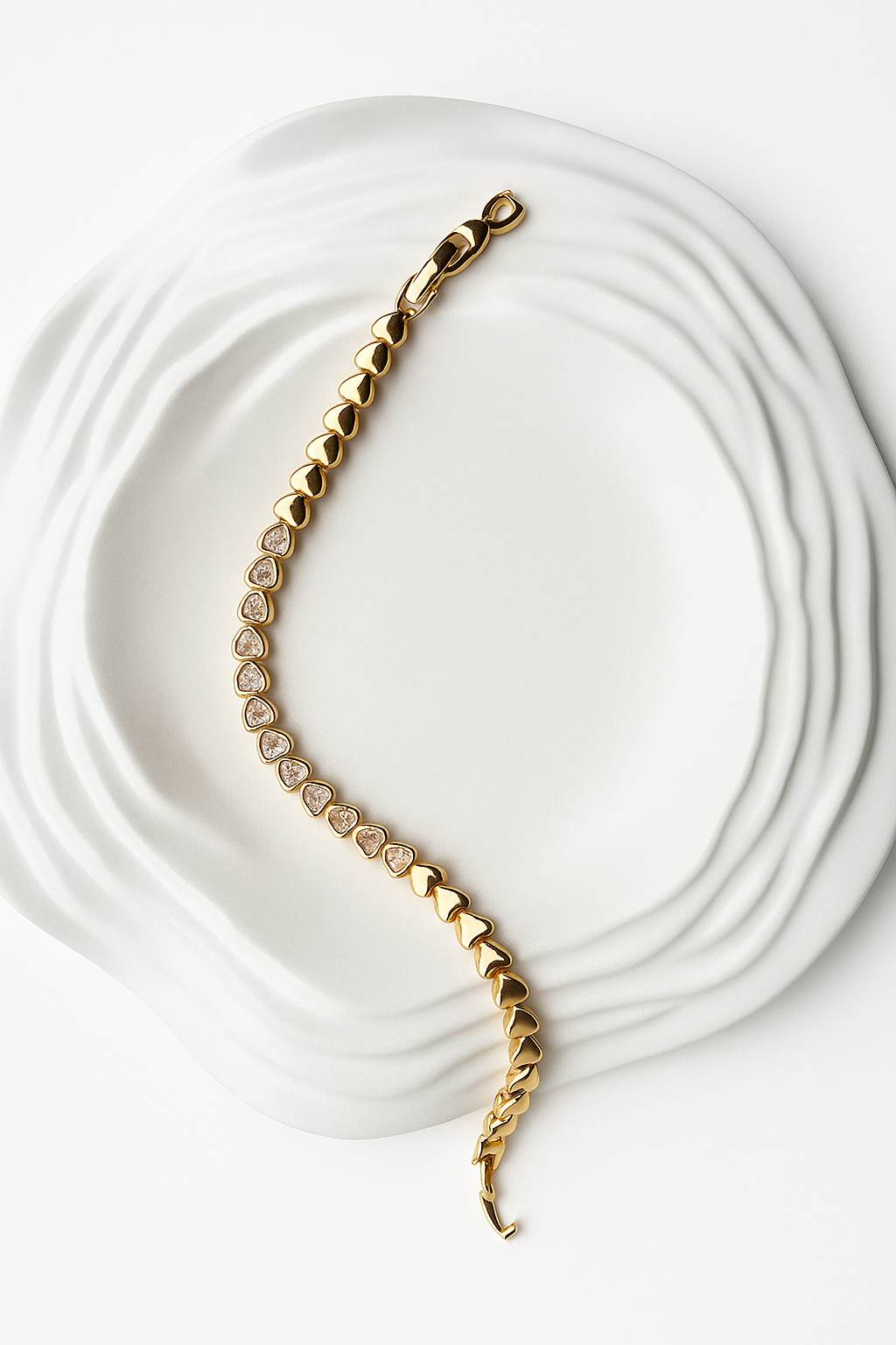 Safiya Gold Plated Anti - Tarnish Bracelet