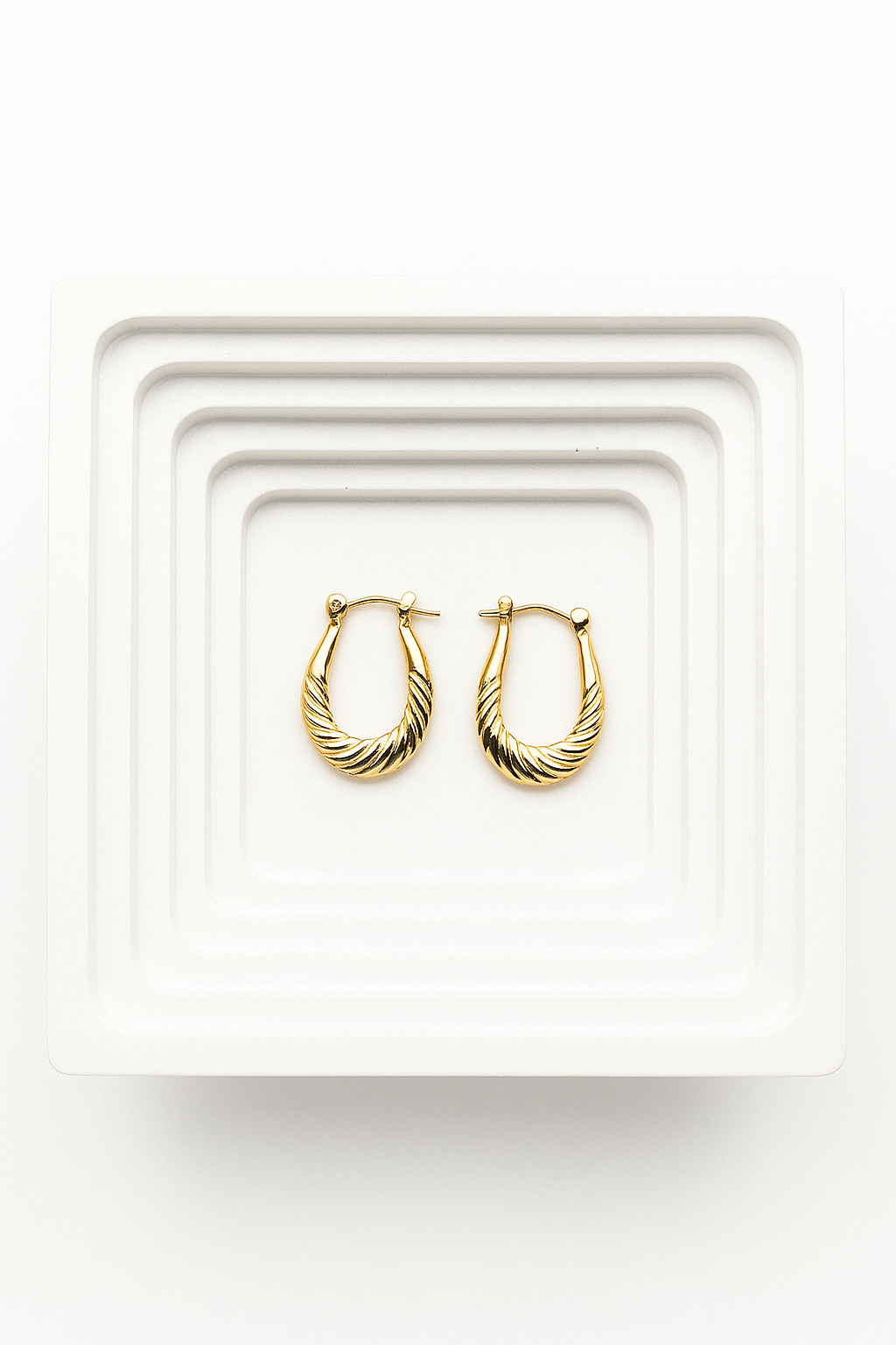 Velina Gold Hoops Earrings
