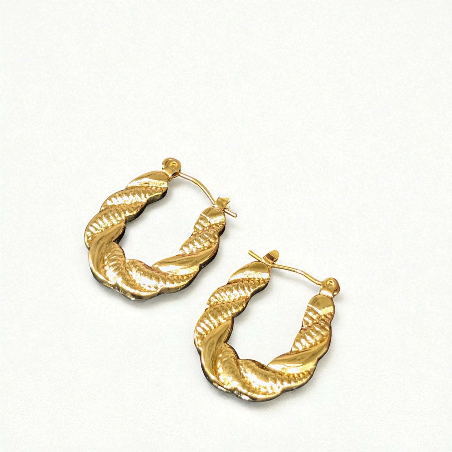 Shreya Gold Hoops Earrings