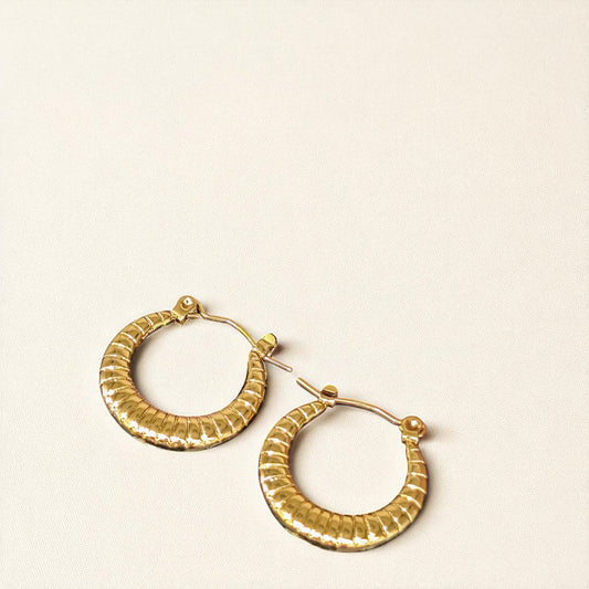 Arisha Gold Hoops Earrings