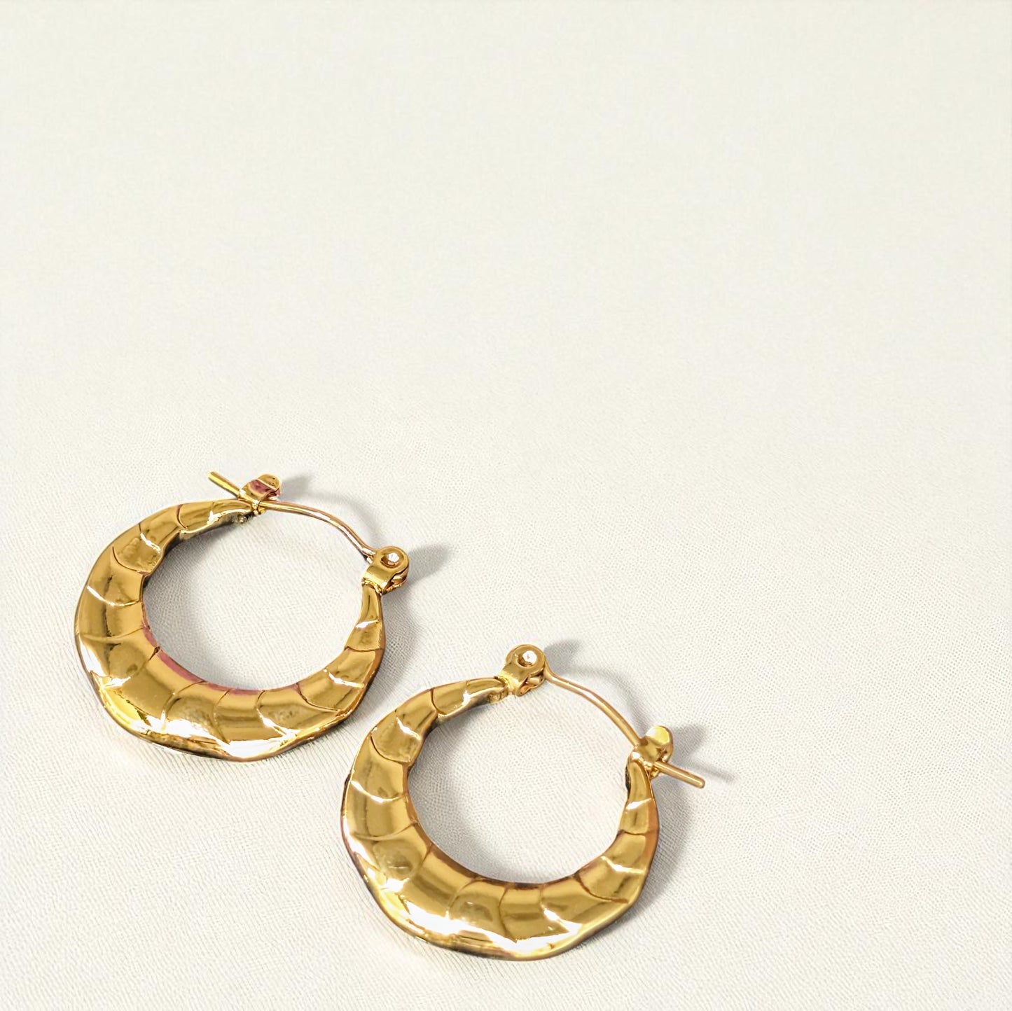 Zaina Gold Hoops Earrings