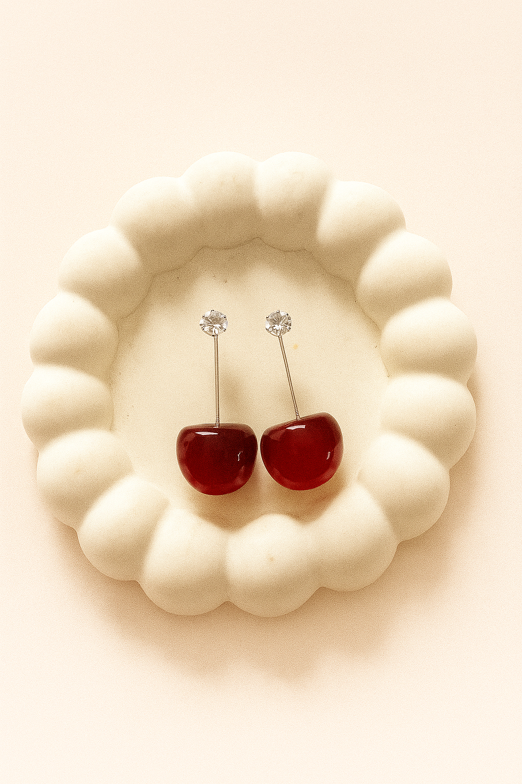 Cherry Pop Hoops Earrings
