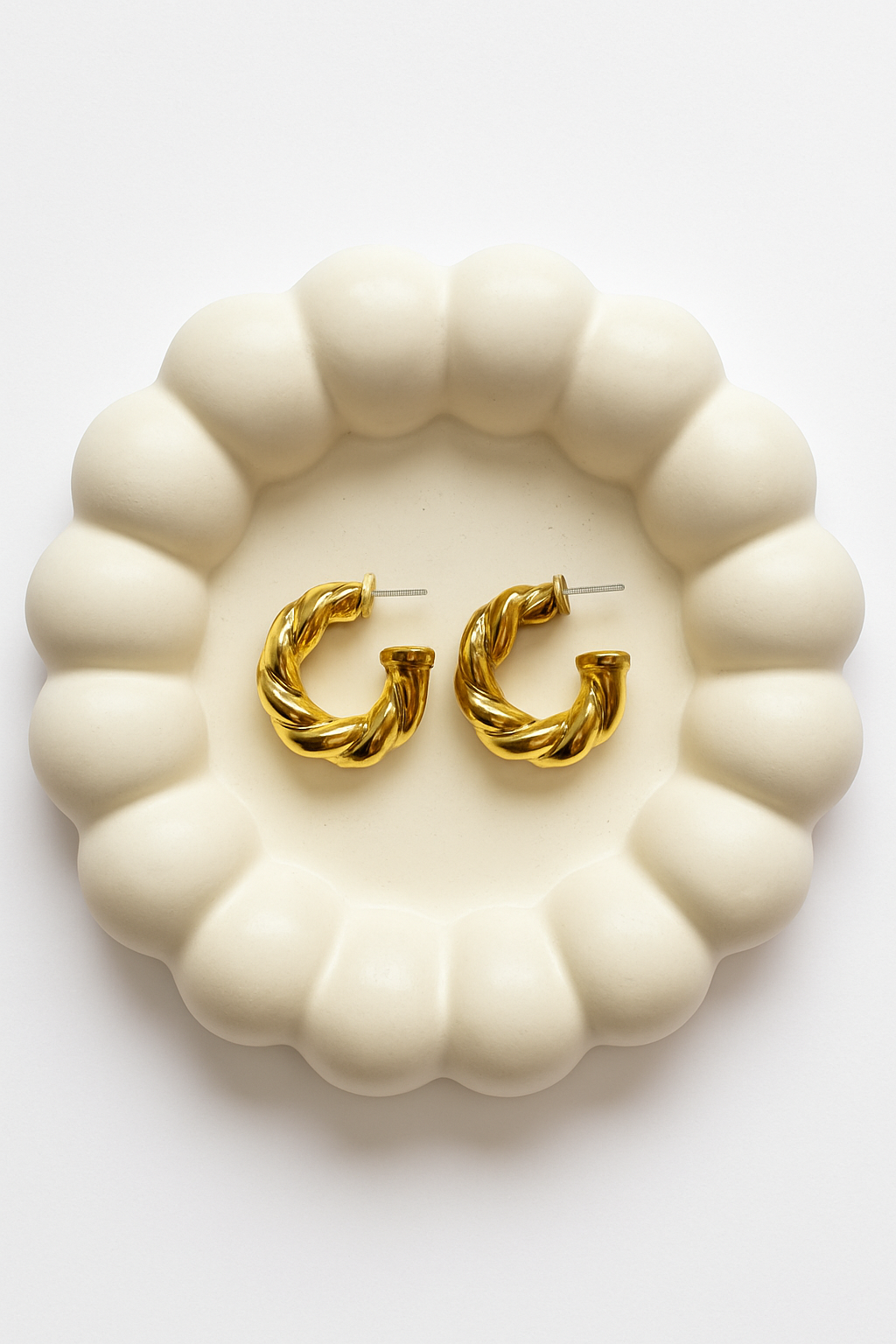 Aisha Gold Hoops Earrings