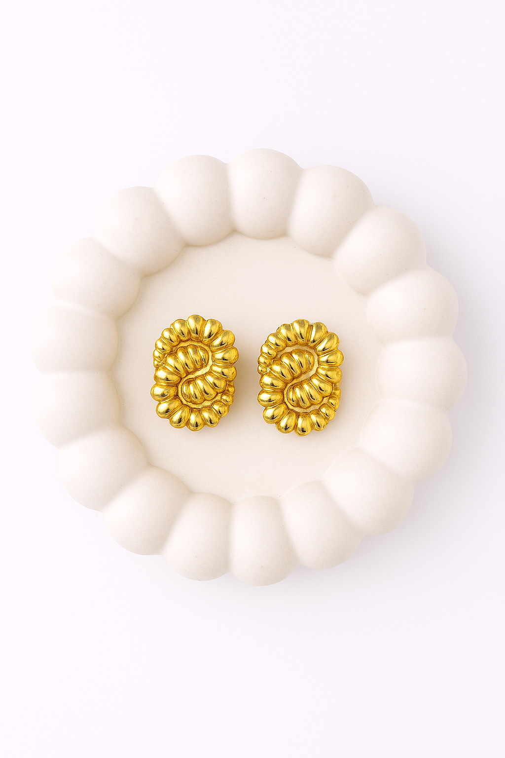 Sanaya Gold Studds Earrings