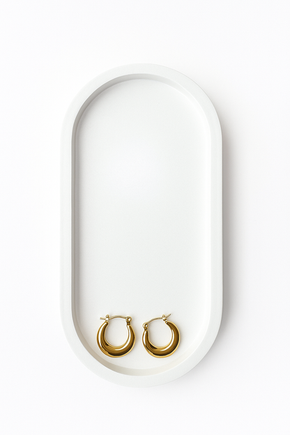 Arwa Gold Hoops Earrings