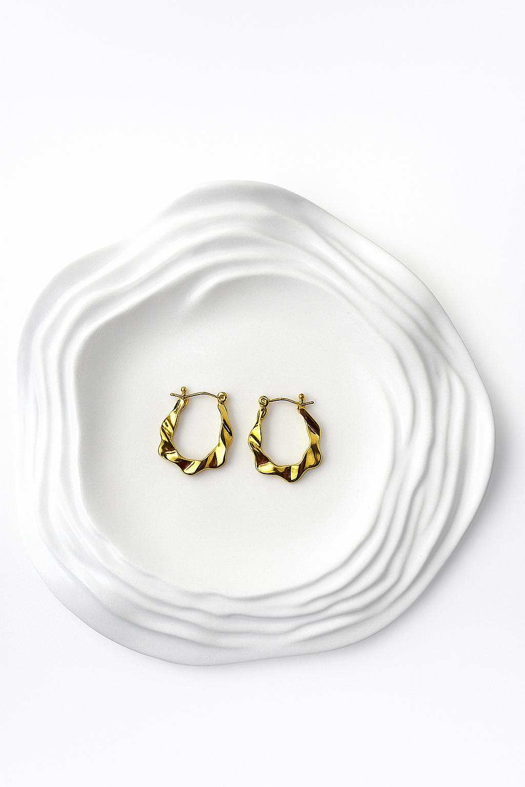 Malika Gold Hoops Earrings