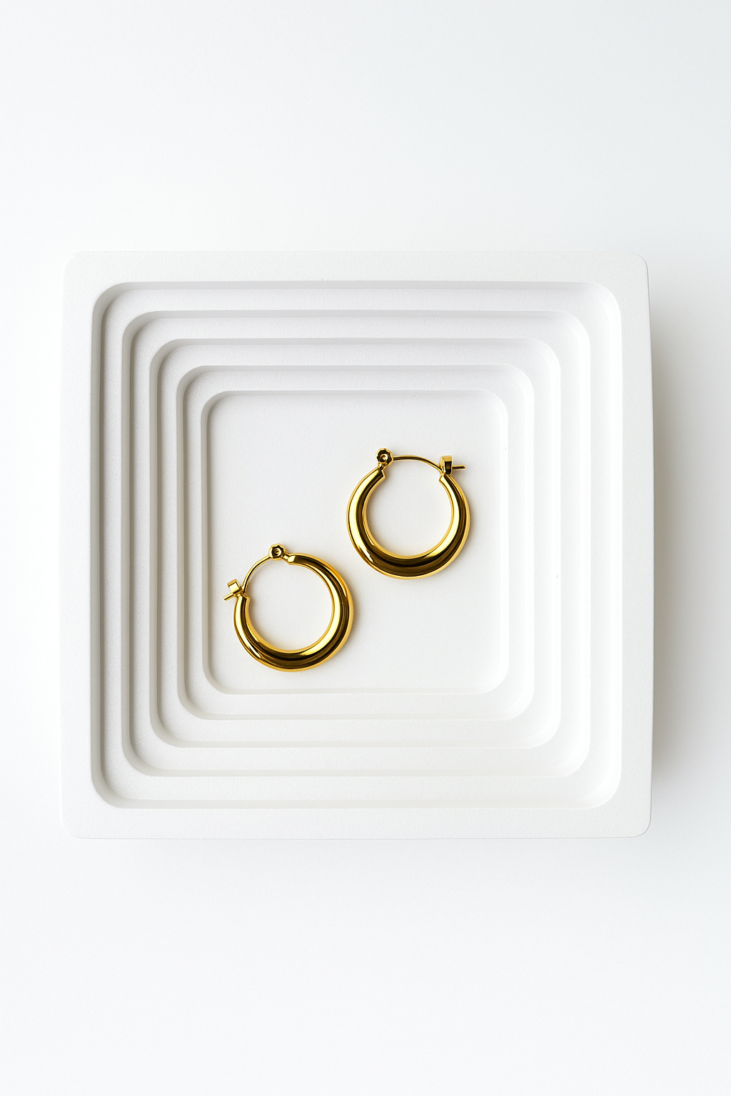 Arwa Gold Hoops Earrings