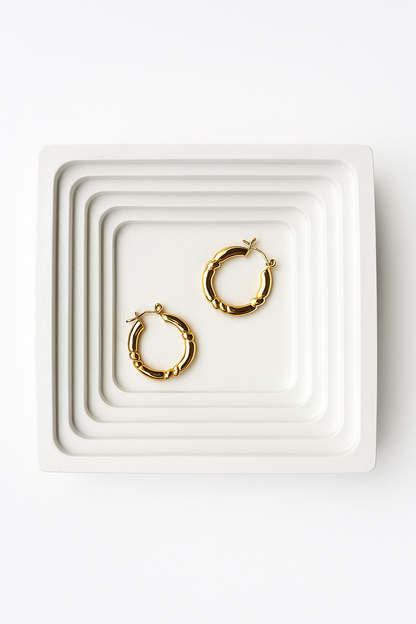 Celina Gold Hoops Earrings