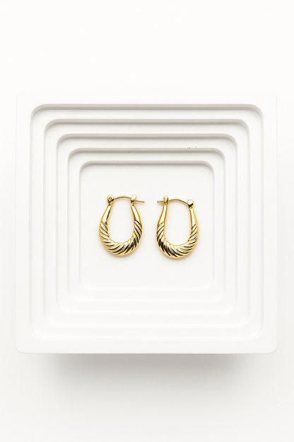 Velina Gold Hoops Earrings