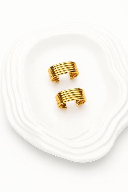 Ayra Gold Studd Earrings