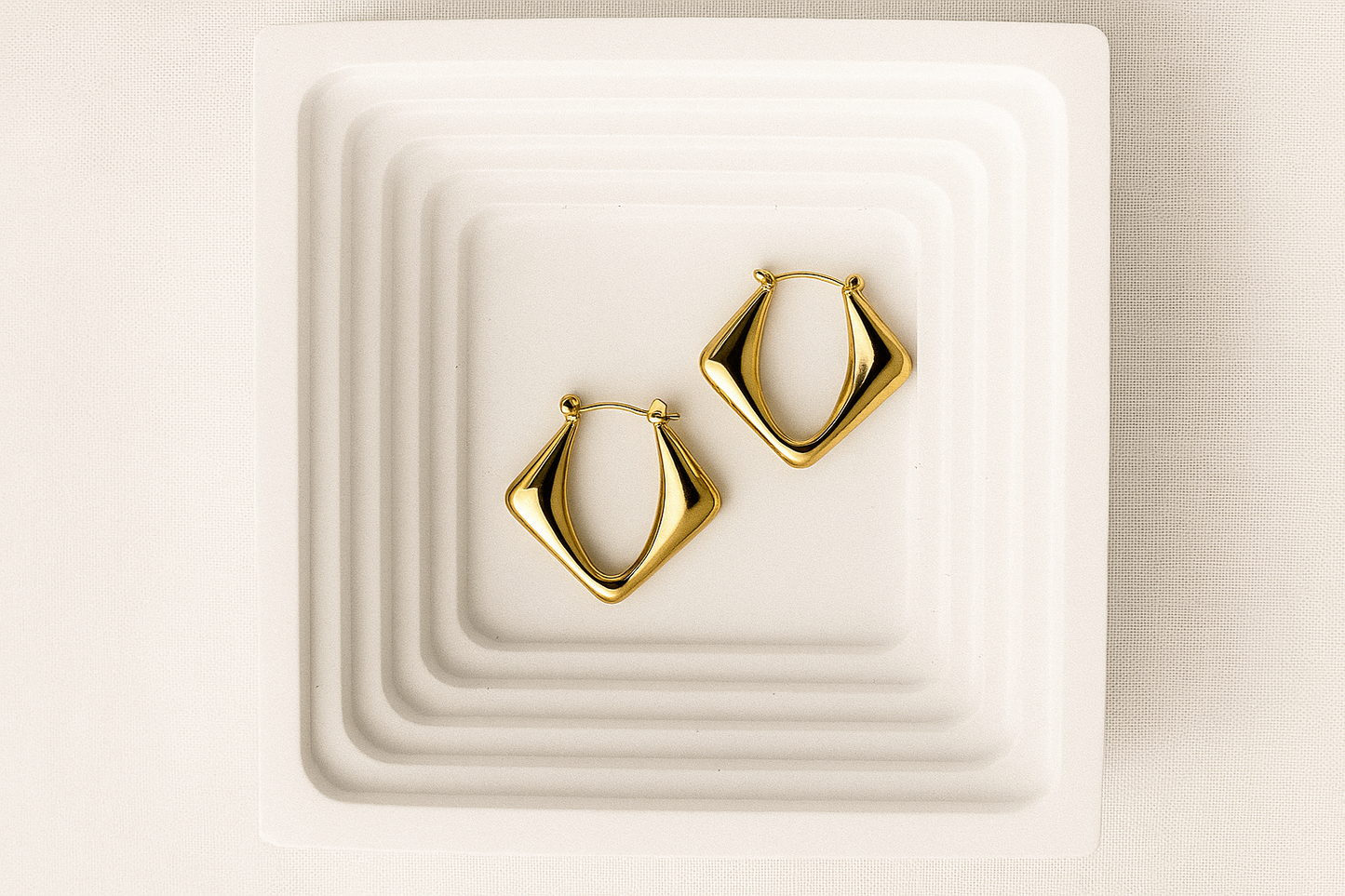 Daria Gold Hoops Earrings