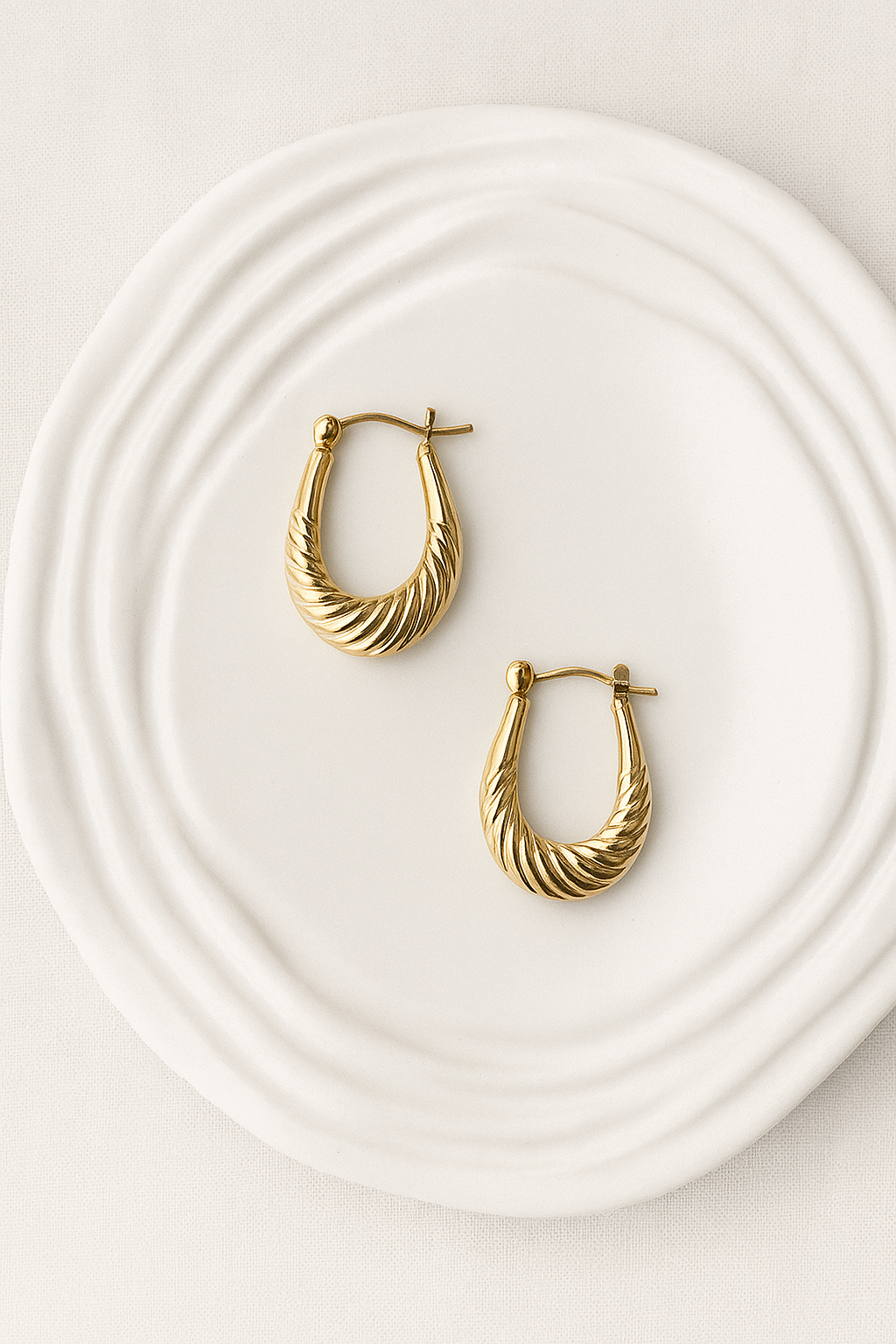 Velina Gold Hoops Earrings