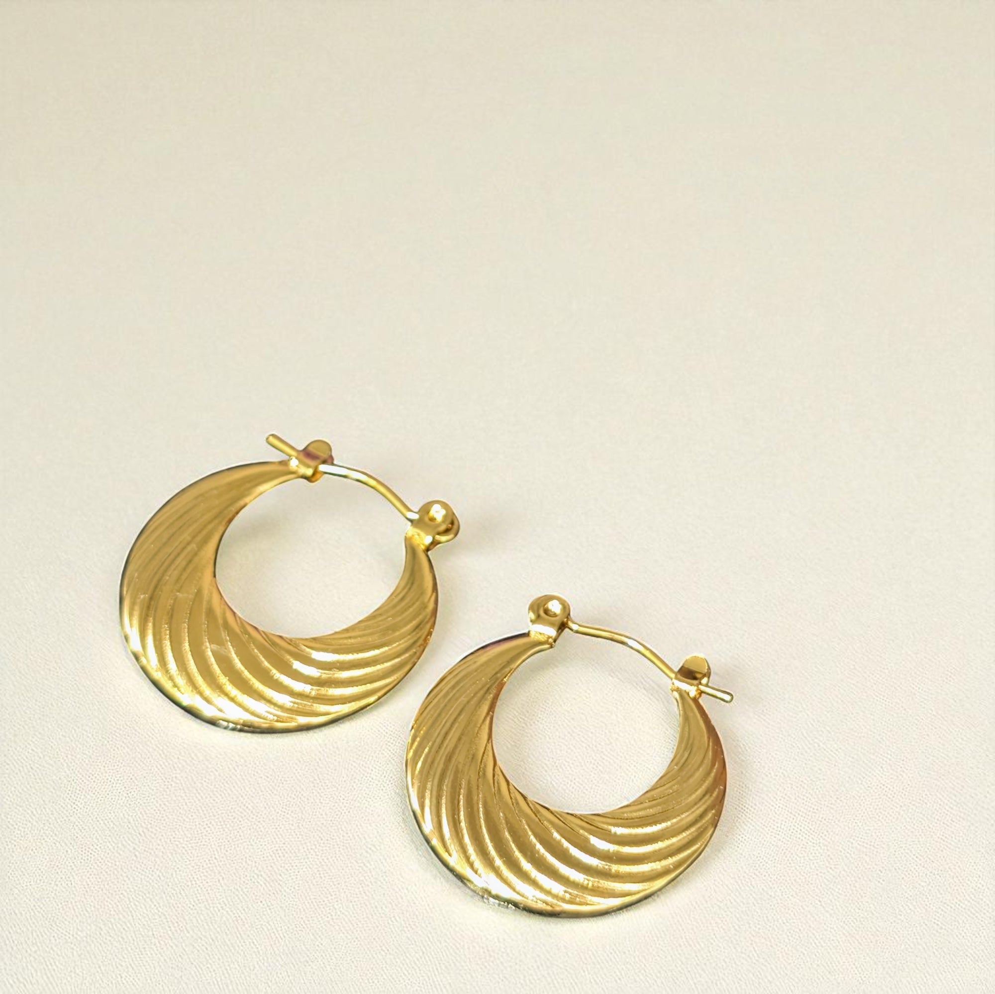 Vrishti Gold Hoops Earrings