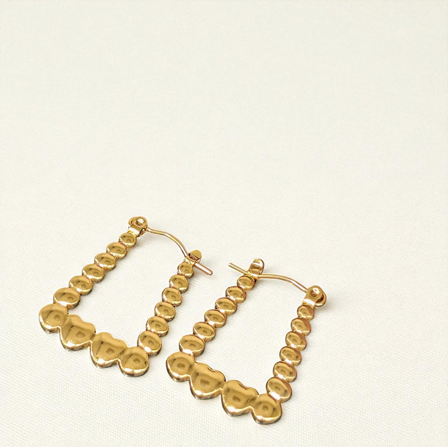 Riyana Gold Hoops Earrings