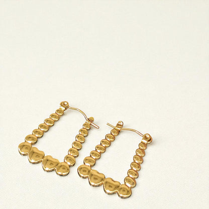 Riyana Gold Hoops Earrings