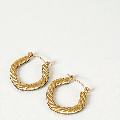 Avyanna Gold Hoops Earrings