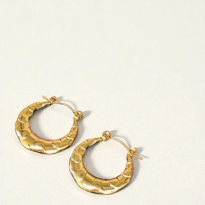 Zaina Gold Hoops Earrings