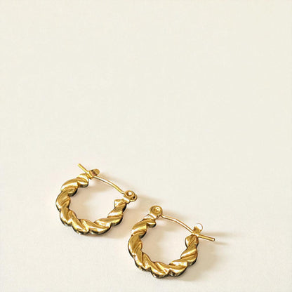 Kyra Gold Hoops Earrings