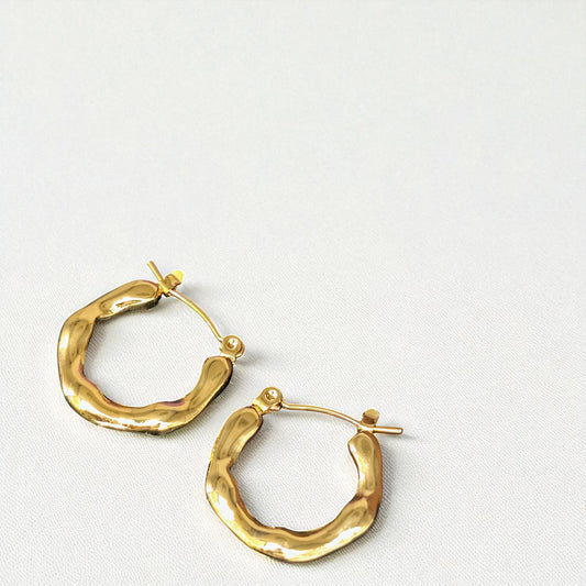 Aleena Gold Hoops Earrings