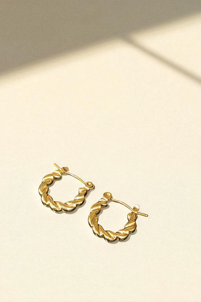 Kyra Gold Hoops Earrings