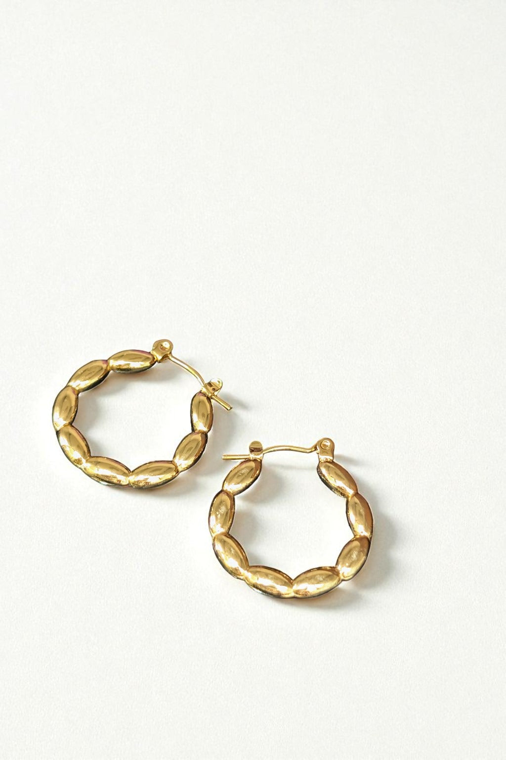 Rania Gold Hoops Earrings