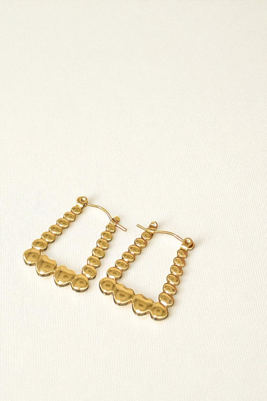 Riyana Gold Hoops Earrings