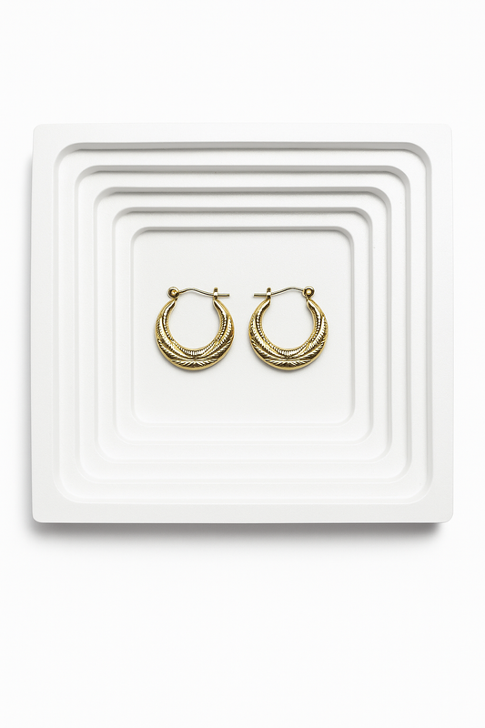 Eira Gold Hoops Earrings