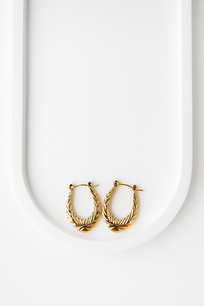 Saira Gold Hoops Earrings