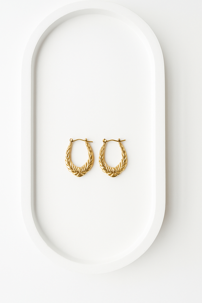 Saira Gold Hoops Earrings